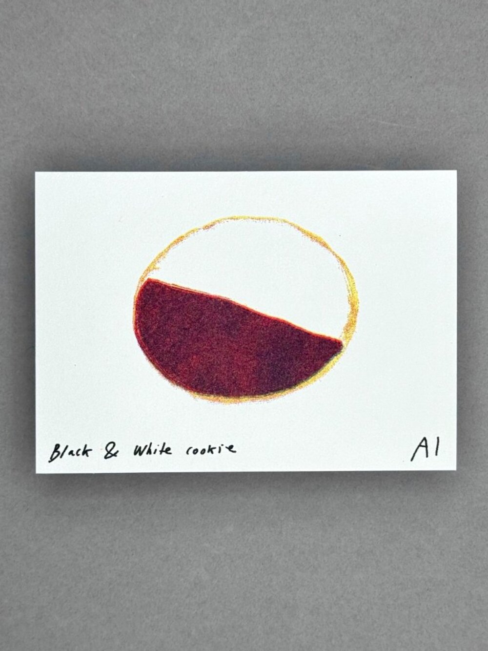 Ana Inciardi Black & White Cookie Mini Art Print